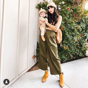 Madewell Wide Leg Pleated Trouser Pant heroine